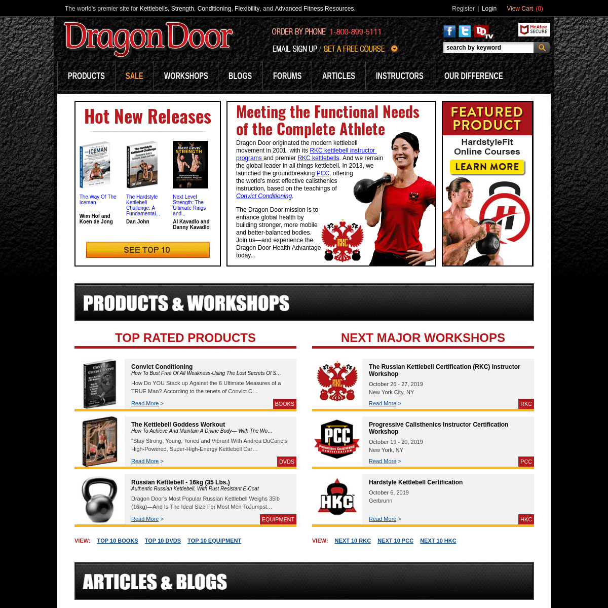 A complete backup of dragondoor.com