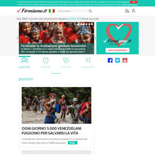 Firmiamo.it | Il primo sito italiano per creare petizioni online