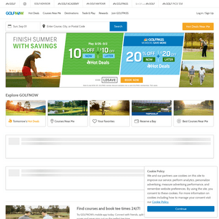 Tee Times At 7,000+ Golf Courses | GolfNow Official Site