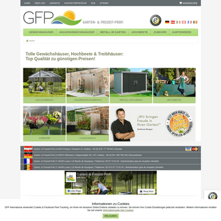 Garten Profi-Gewächshäuser & Garten Glashaus | - GFP Handels GmbH