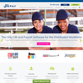 HR and Payroll Software for Distributed Workforces | EPAY Systems