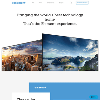 TVs, Audio, and Home Entertainment - Element Electronics
