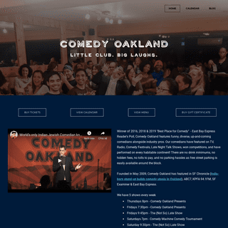 Comedy Oakland - Little Club, Big Laughs.