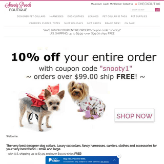 Designer dog collars, luxury cat collars, fancy harnesses, pet clothes, accessories | Snooty Pooch Boutique