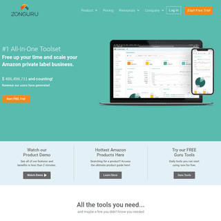 ZonGuru – The Best All-in-One Toolset to Enlighten and Elevate your Amazon Business