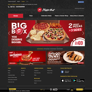 Welcome to Pizza Hut UAE â€“ Order your meal online now!