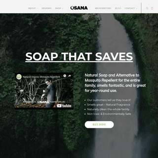 Osana All Natural Mosquito Repellent Non-Toxic Bar Soap