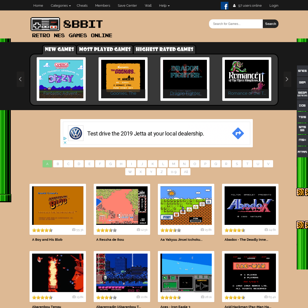 8bbit The best Place to Play all your favorite Retro NES / Nintendo 8bit Games online
