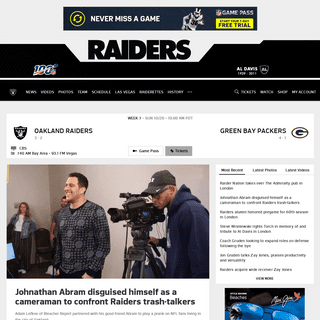 A complete backup of raiders.com