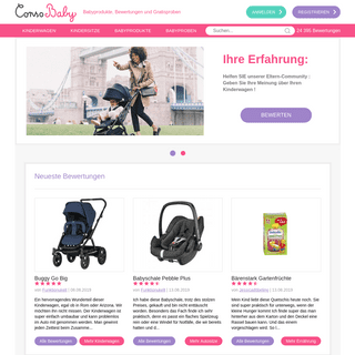 Kinderwagen, Autositze, Babyprodukte: Bewertungen und gratis Proben - ConsoBaby