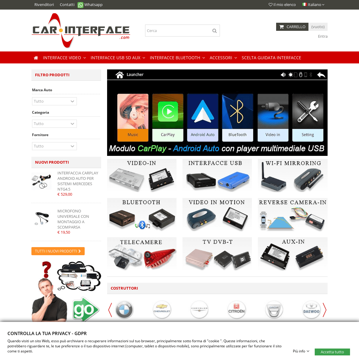 Car-Interface.com Interfacce per auto - Car-Interface.com