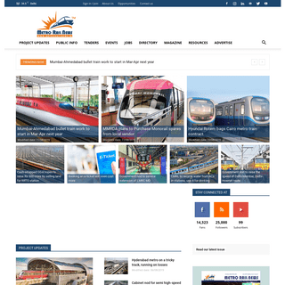 Chronicle development updates on metro rail projects : Metro Rail News