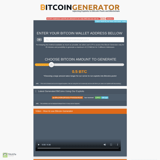 Bitcoin Generator 2019 - Official Free Bitcoin Generator 2019