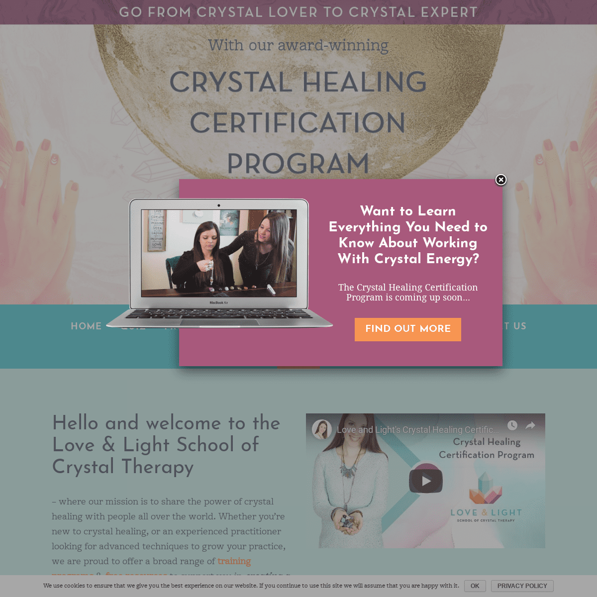 Home - Love & Light School of Crystal Therapy