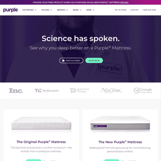 Purple - The World's First Comfort Tech Company Backed by Science