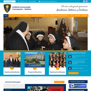 Inicio - Instituto Inmaculada Concepción - Valdivia