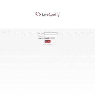 LiveConfig - Login
