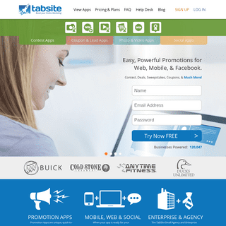 TabSite | Promotions Apps to Grow Leads and Engagement