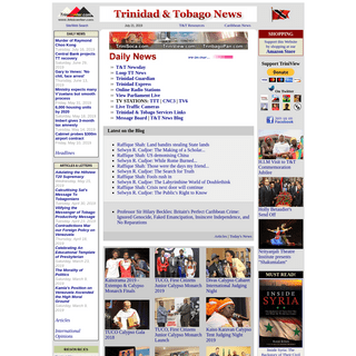 TRINIDAD AND TOBAGO NEWS - Trinidad and Tobago News, Views, Cultural Events and Newspapers