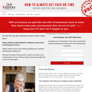 How to Get Paid on Time Without Ever Losing a Customer, by Jan Reeves