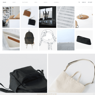 Makr | Leather Goods | Canvas Bags | Furniture | Made in the USA