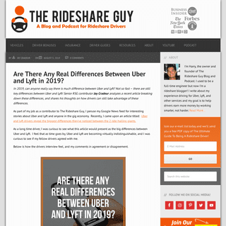 The Rideshare Guy: Blog And Podcast For Rideshare Drivers