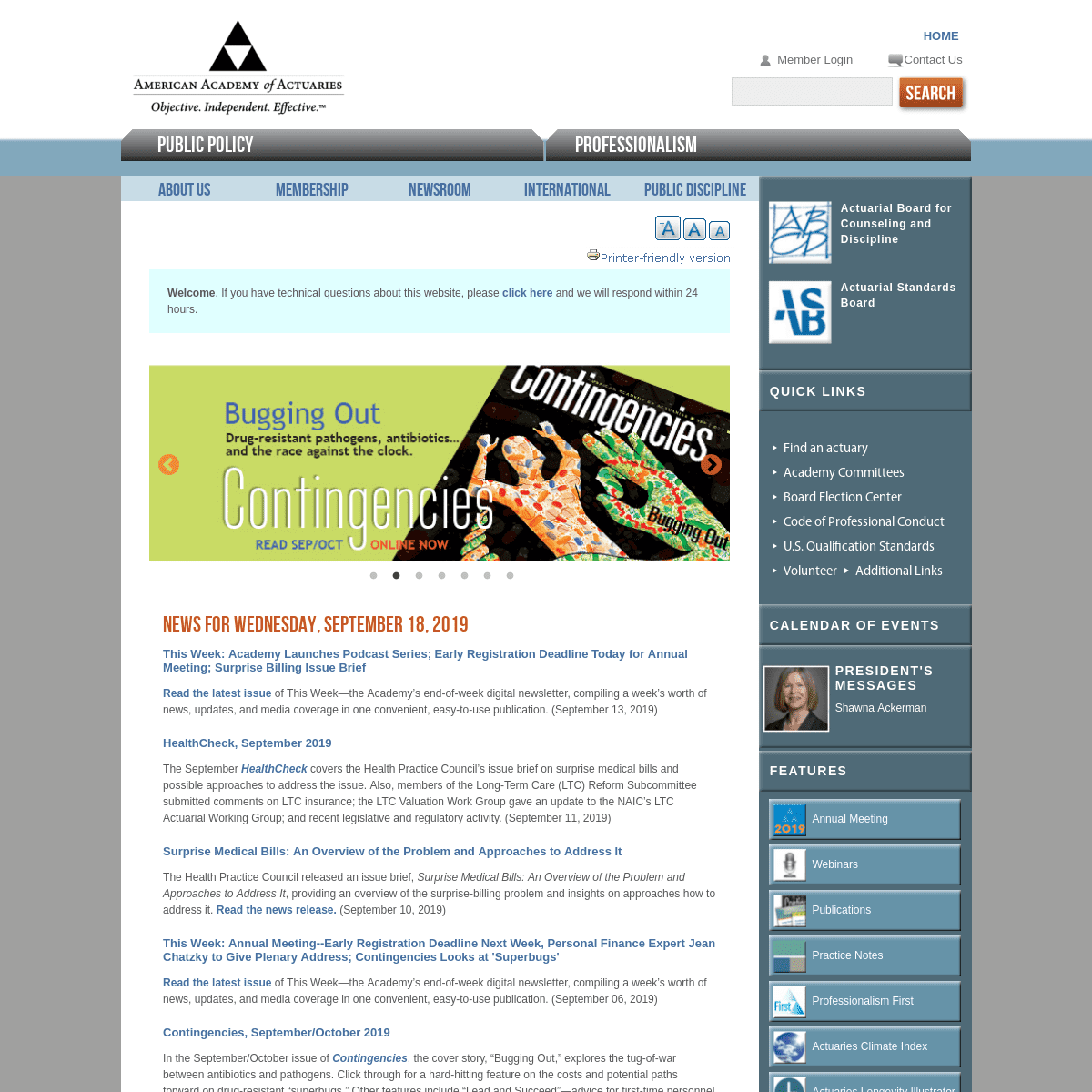 Homepage | American Academy of Actuaries