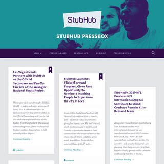 STUBHUB PRESSBOX