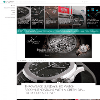 DEPLOYANT - the watch magazine for collectors, by collectors