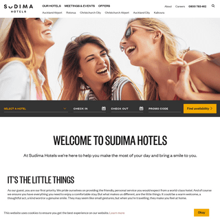 Welcome to Sudima Hotels | Sudima Hotels