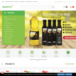 Magazin online cu produse naturale la pret de producator - SanoVita