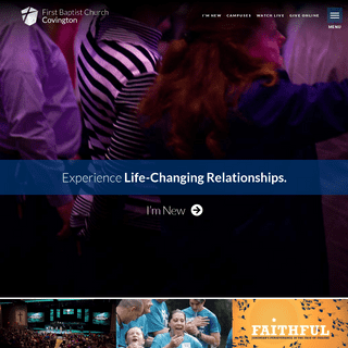First Baptist Church Covington – Experience Life-Changing Relationships.