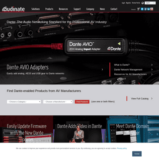 Audinate - Dante Audio Networking, AV's Leading Technology