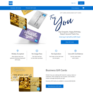 Business & Personal Gift Cards - American Express Gift Cards