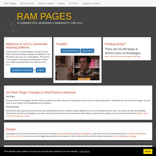 Ram Pages | A connected learning community for VCU