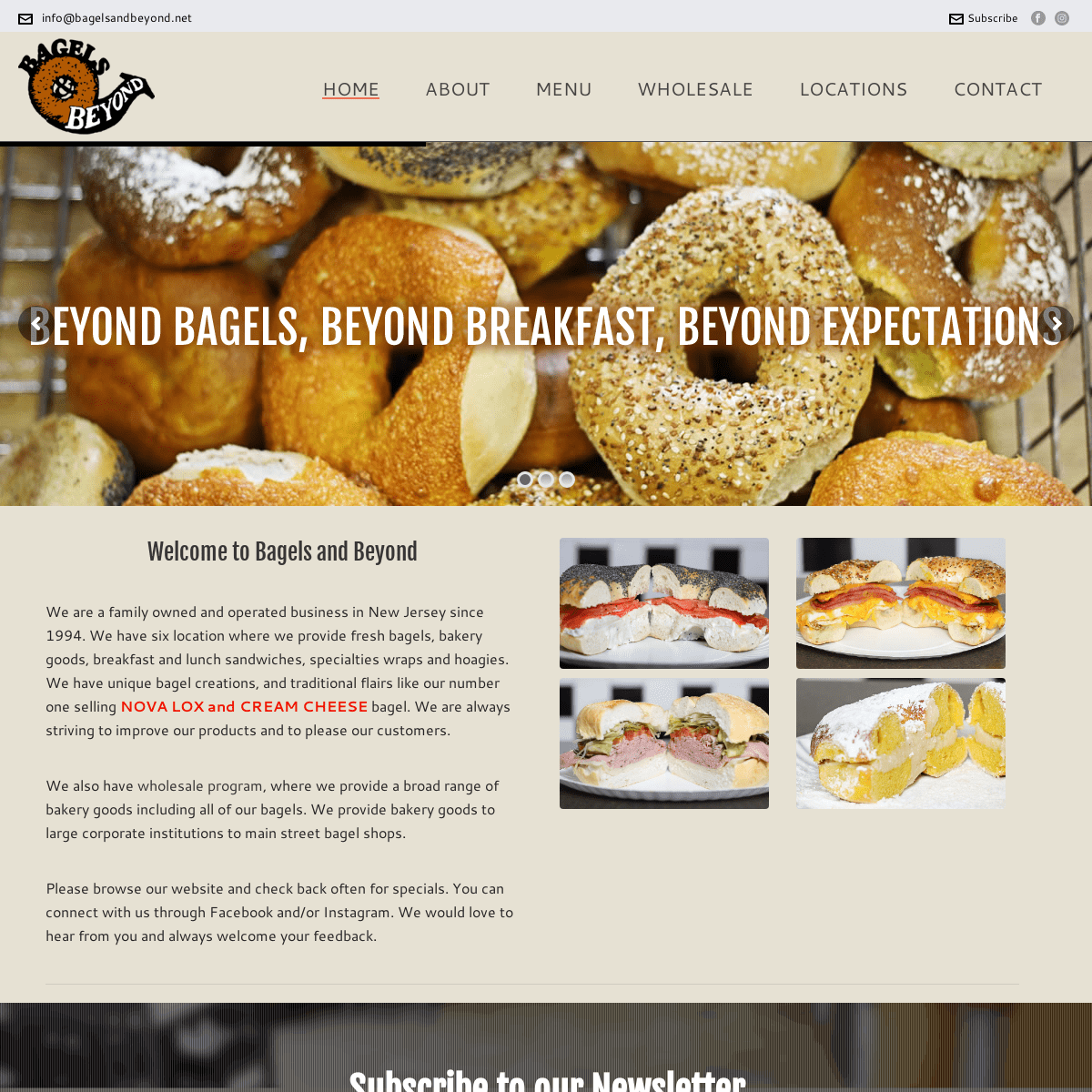 Bagels & Beyond | Breakfast, Lunch and Much More