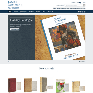 James Cummins Bookseller - Rare Books, First Editions & Autographs
