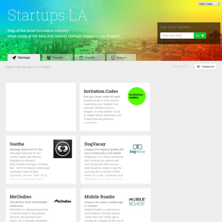 Startups in Los Angeles â€¢ â€¢ Startups LA
