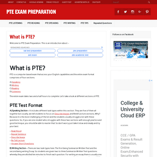What is PTE - Pearson Test of English - PTE Academic Exam Preparation