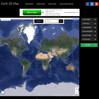 Earth 3D Map - Travel around the world