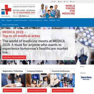 World Forum for Medicine - International Trade Fair with conferences and forums for Medical Technology, Electromedicine, Health-