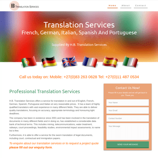 Translation Services - French, German, Italian, Spanish And Portuguese