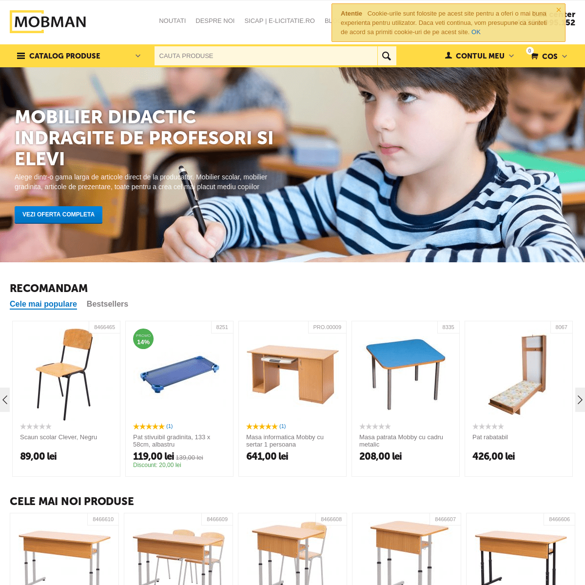 Mobman.ro | Producator mobilier scolar si gradinita