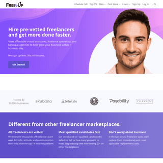 FreeeUp - Hire Pre-Vetted Freelancers and Find Freelance Work Online