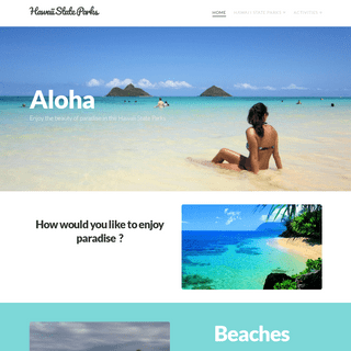 Hawaii State Parks - Beaches, Hiking and Camping