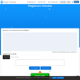 Plagiarism checker | 100% Free, Accurate and Recommended tool