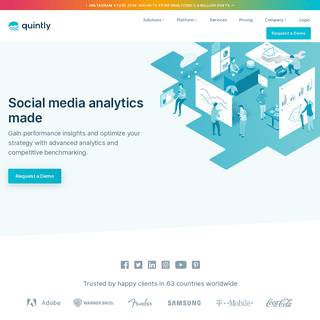 Social media analytics & competitive benchmarking | quintly