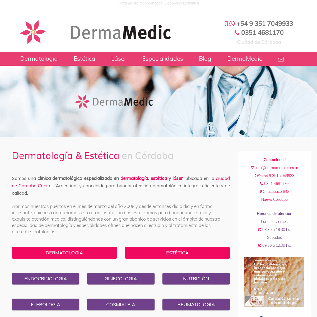 A complete backup of dermamedic.com.ar
