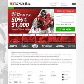 Sports Betting & Online Betting at BetOnline Sportsbook
