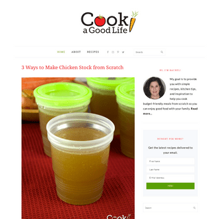 A complete backup of cookagoodlife.com